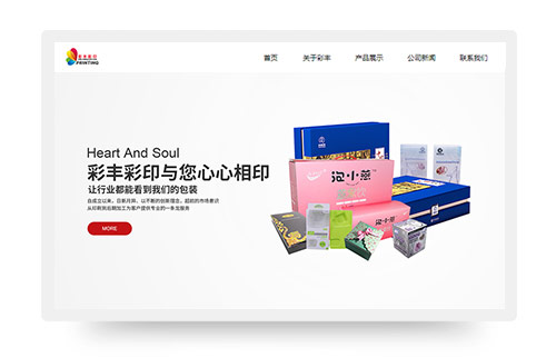 彩丰彩印包装网站建设